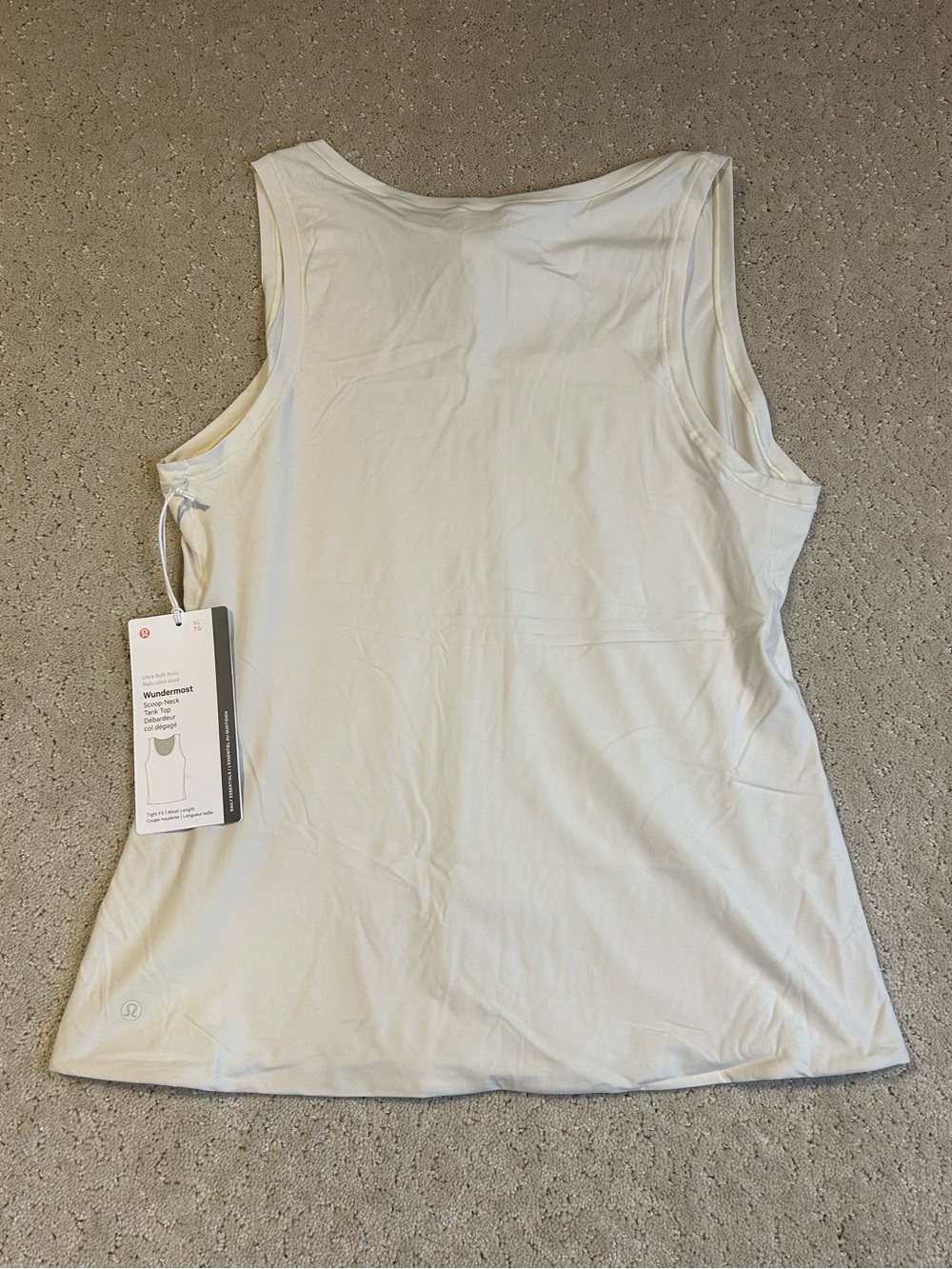 NWT Lululemon Wundermost Ultra-Soft Nulu Scoop-Neck Tank Top Size XL LTIV - Picture 2 of 7